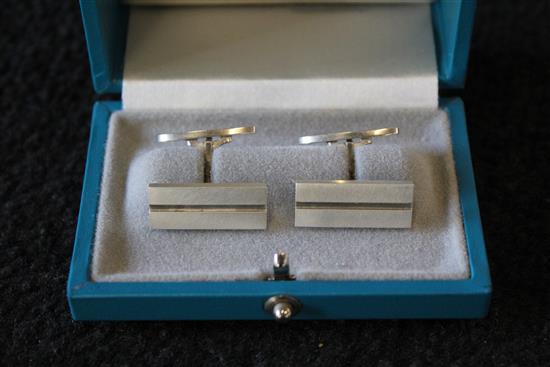 Pair of George Jensen silver cufflinks, no.14